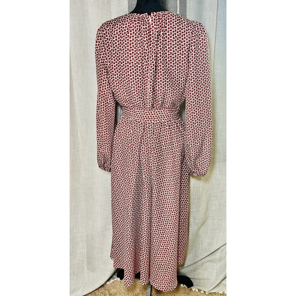 Carolina Herrera New York Ladybug Print Long Sleeve Belted Dress Sz 12 $2690 NWT - Picture 10 of 15